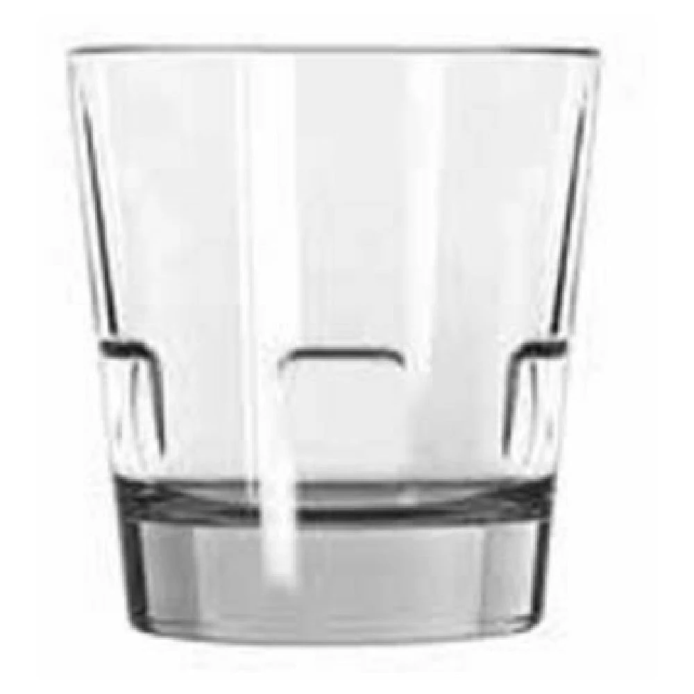 Libbey 15962 10 Oz Rocks Glass Stackable Heavy Sham DuraTuff Glass