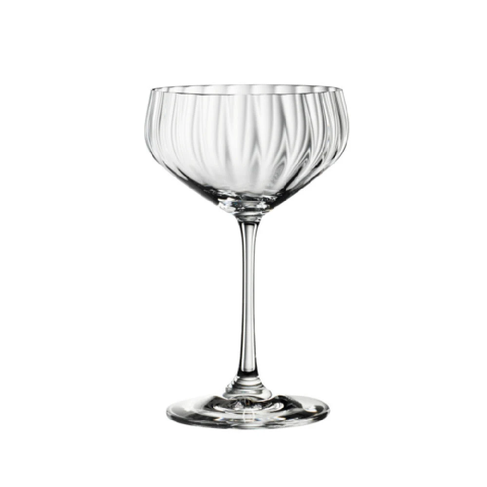 Libbey 4458008 10.5 Oz Coupe Glass Dishwasher Safe Lead-Free Crystal Glass