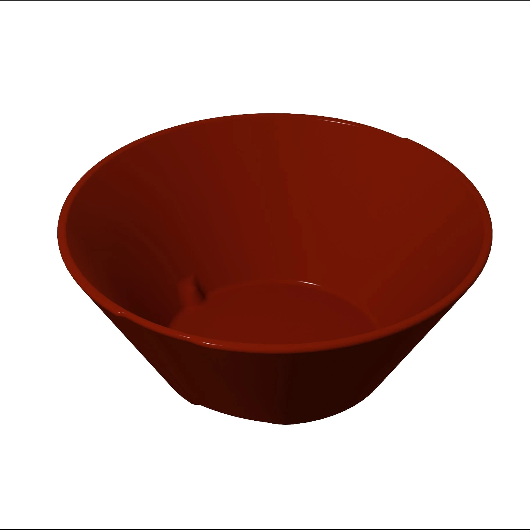 Tablecraft CW1449R 1 Qt Round Duracoat Aluminum Bowl Red