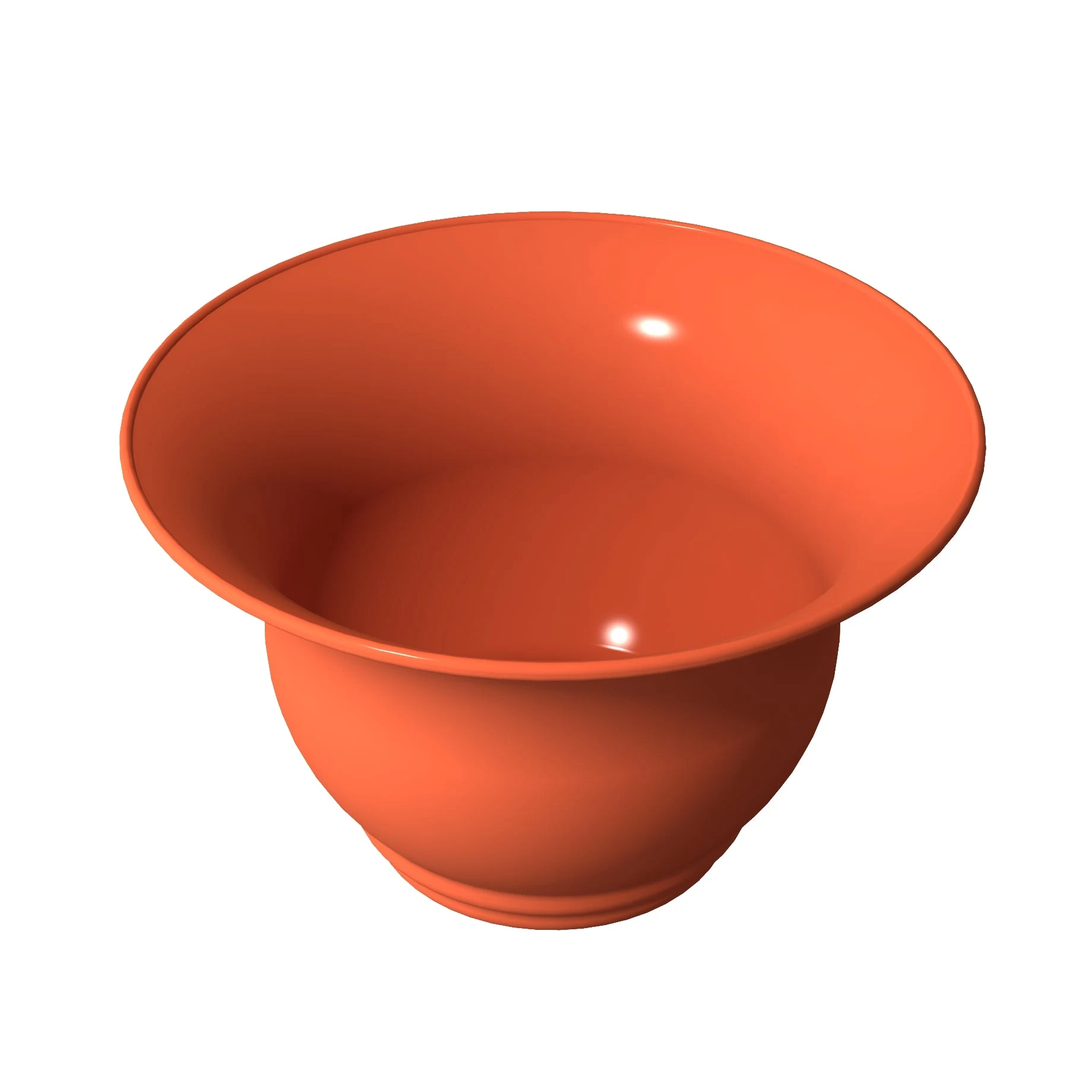 Tablecraft CW3130SNX 3-1/4 Qt Round Cold Bowl Aluminum Sunset Orange Finish