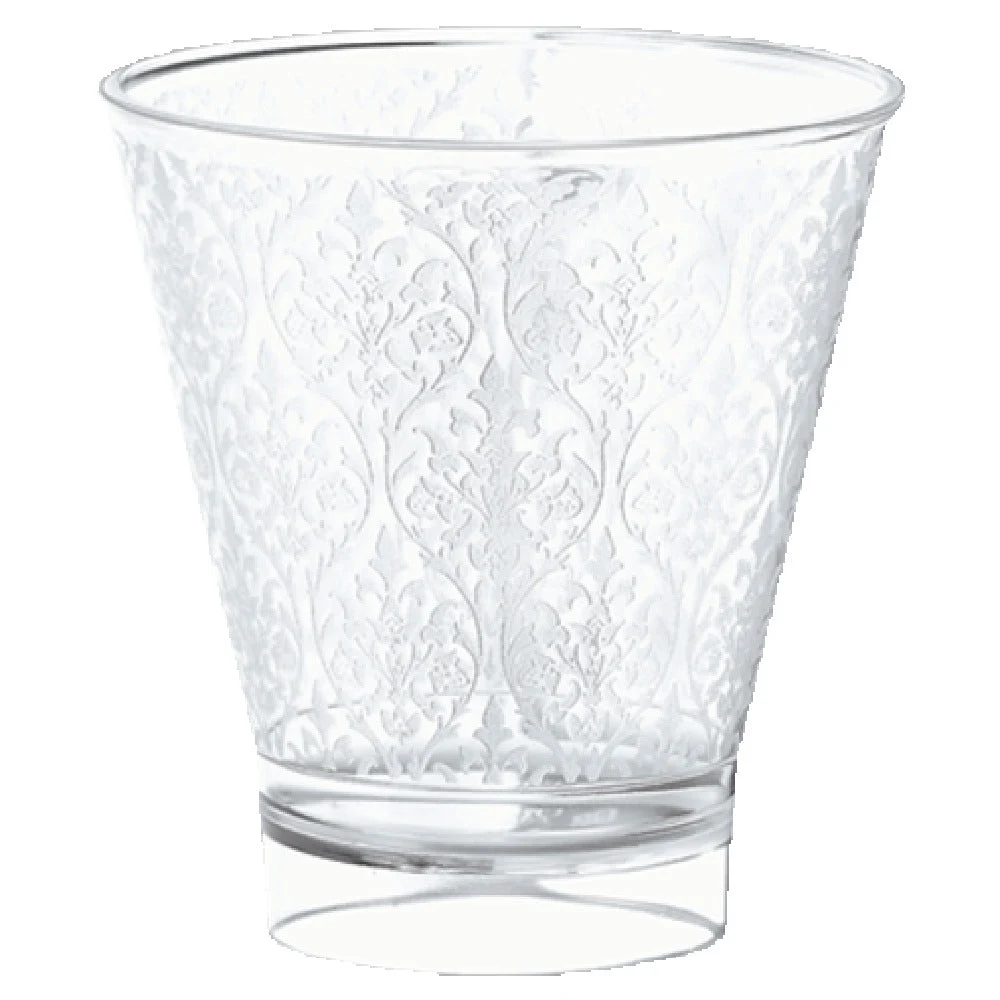 JB Prince R836 5 5 Oz Disposable Baroque Glass Plastic Transparent 300 Packs