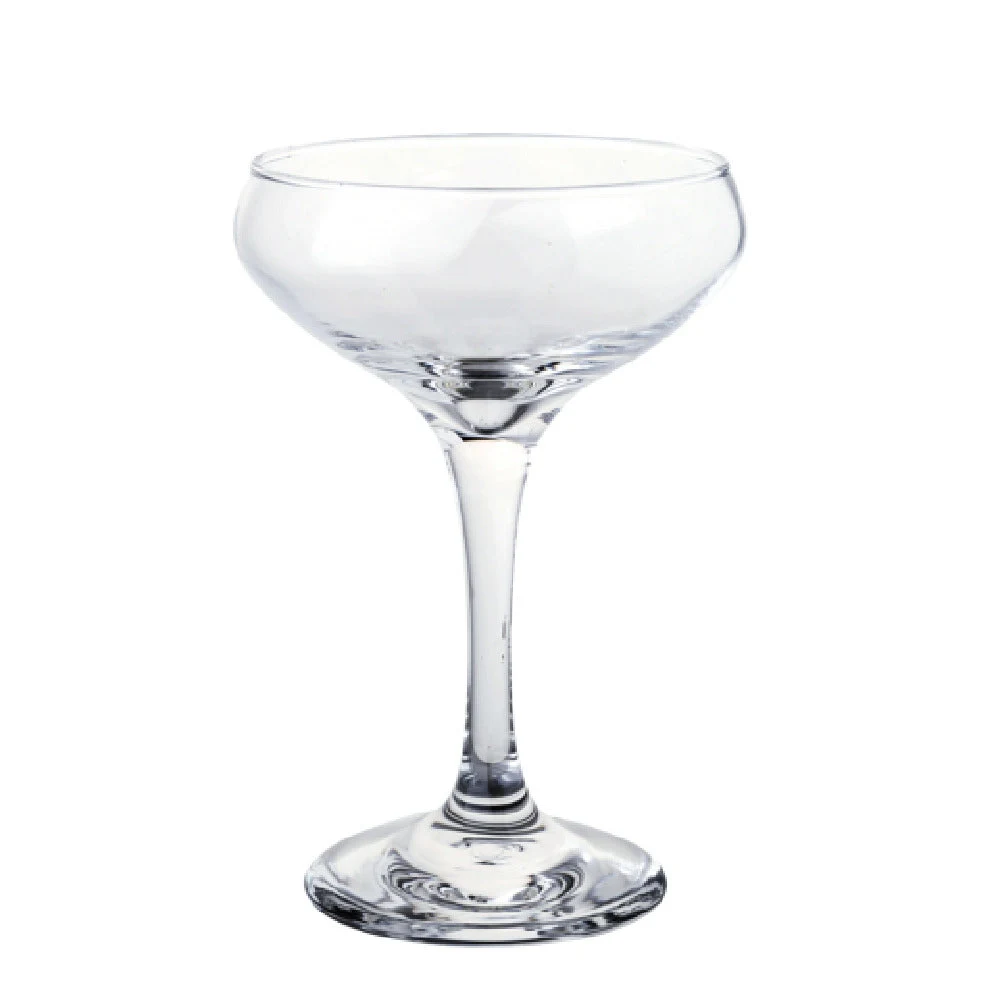 Yanco AS-408 8.5 Oz Clear Cocktail Coupe Lead-Free Glassware 24 Packs