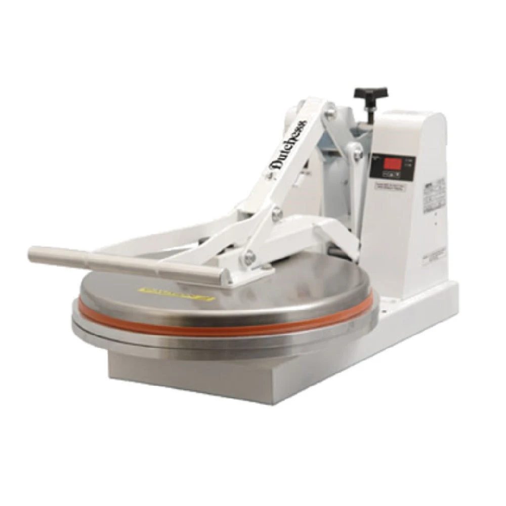 Dutchess Bakers DUT/DM-18 18 Inch Pizza Dough Press Manual Aluminum and Clamshell Design