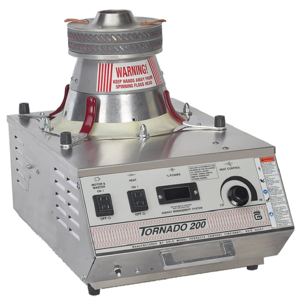 Gold Medal 3005EMS 26 Inch Tornado 200 Cotton Candy Machine with Digital Power Display