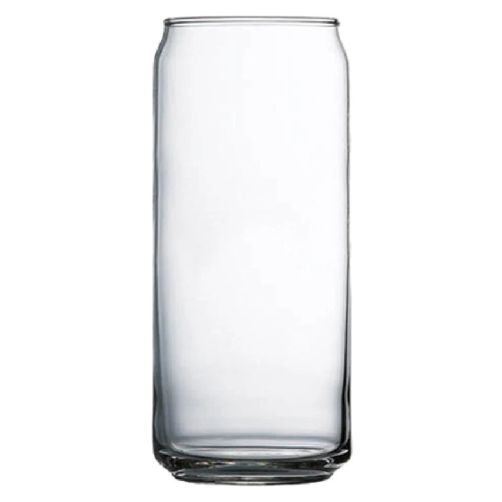 Arc Cardinal L4865 16 Oz Soda Lime Glass Can Cooler Durable Glass 24 Packs
