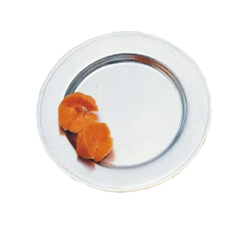 Bon Chef 1020DKBLU 6 Inch Rimmed Plate Aluminum Ceramic Look Dark Blue