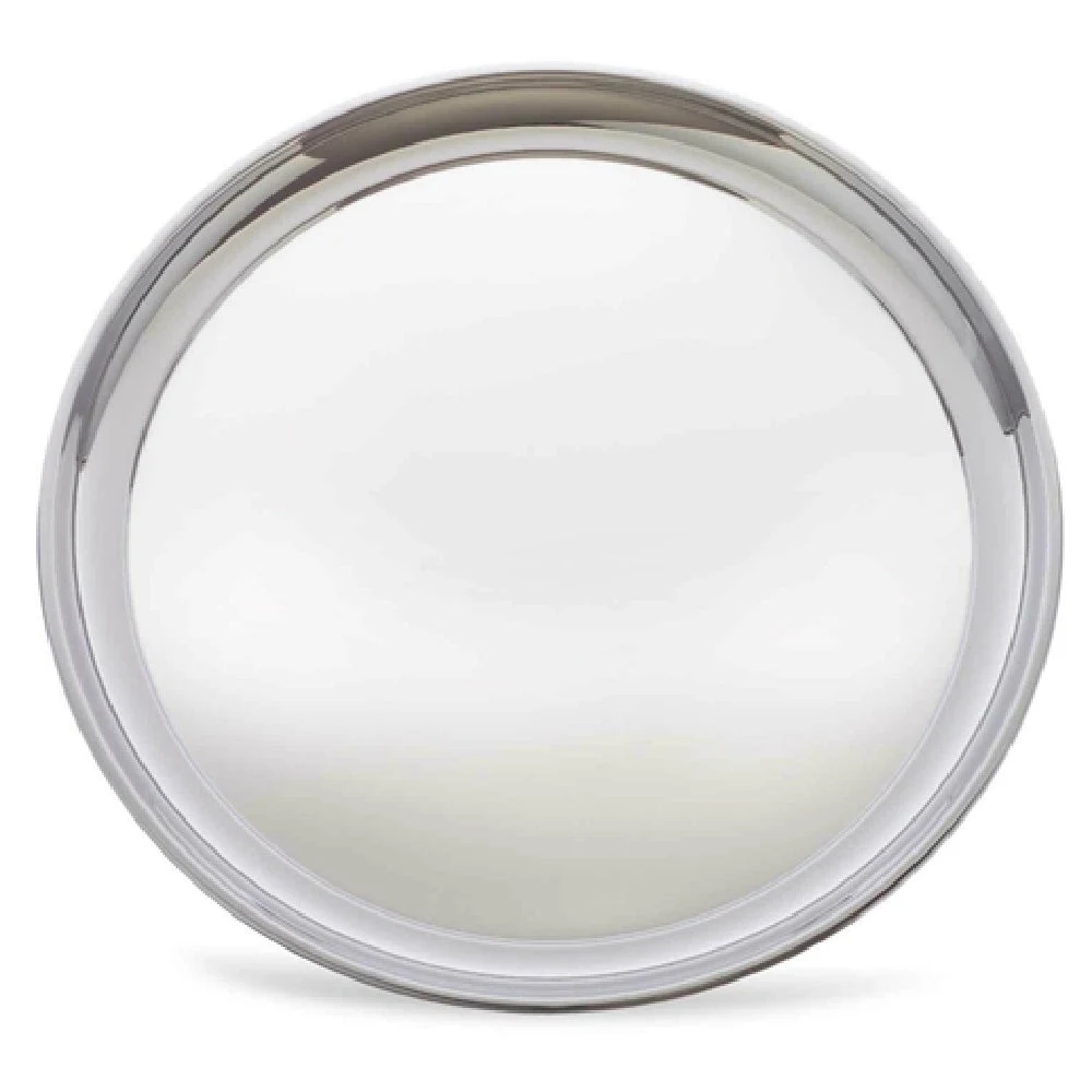 Steelite WL9222SP 13 Inch Round Gallery Tray with Polished Surface Stainless Steel