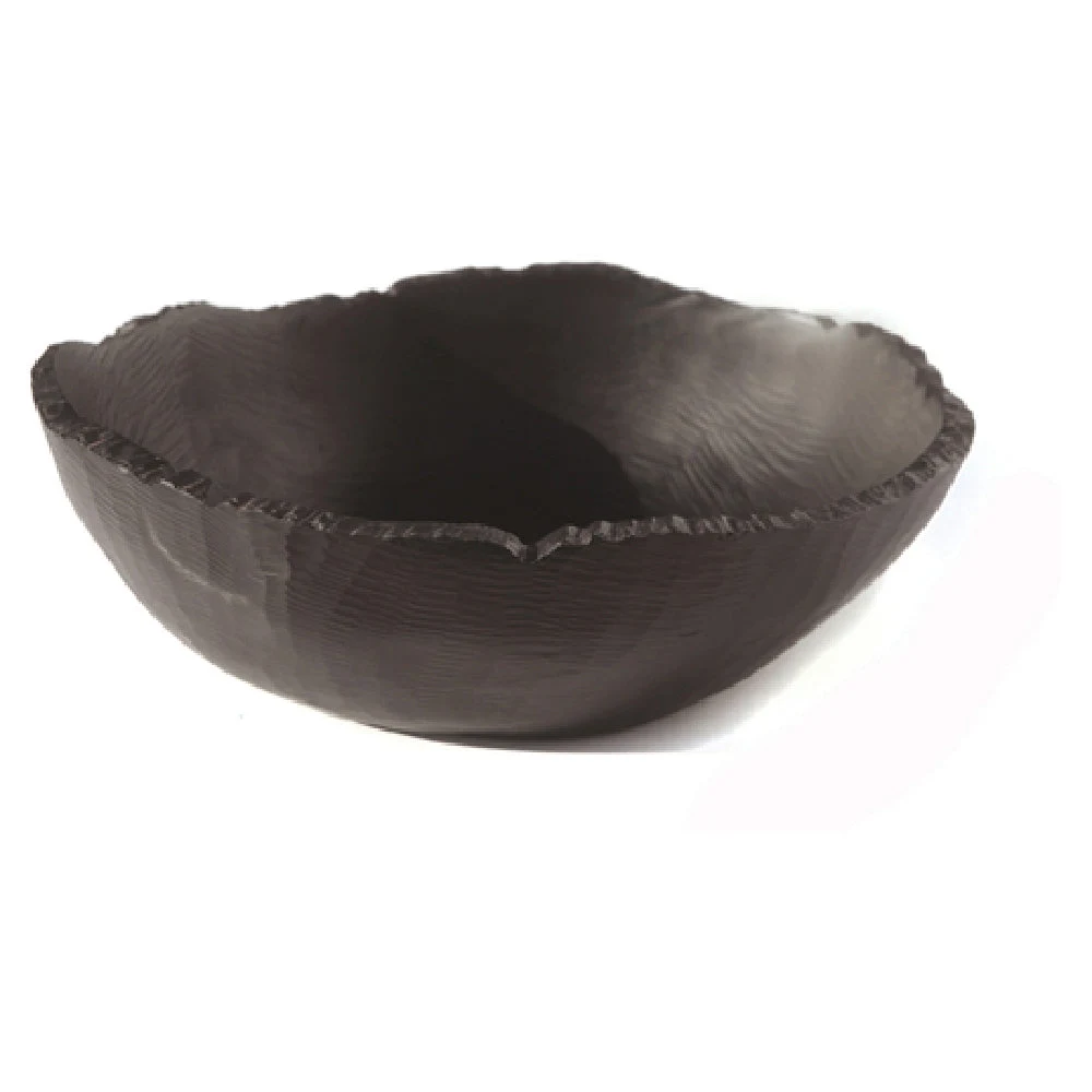 Steelite KMK2084ES 10-1/2 Inch Jagged Edge Bowl Resin Black Dishwasher Safe
