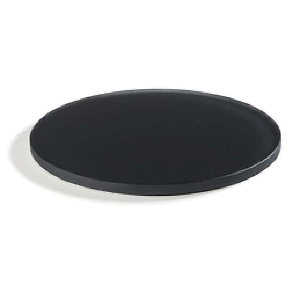 Revol 411128 7-3/4 Inch Round Tray Stackable Shockproof Resin Black