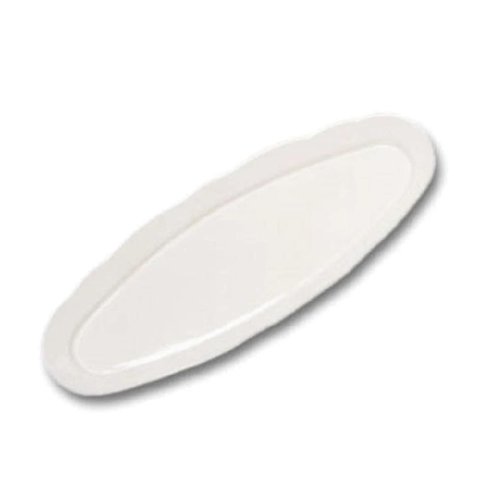 Bon Chef 2025RED 22-1/2 Inch King Fish Platter with Ceramic-look Coating Red Aluminum