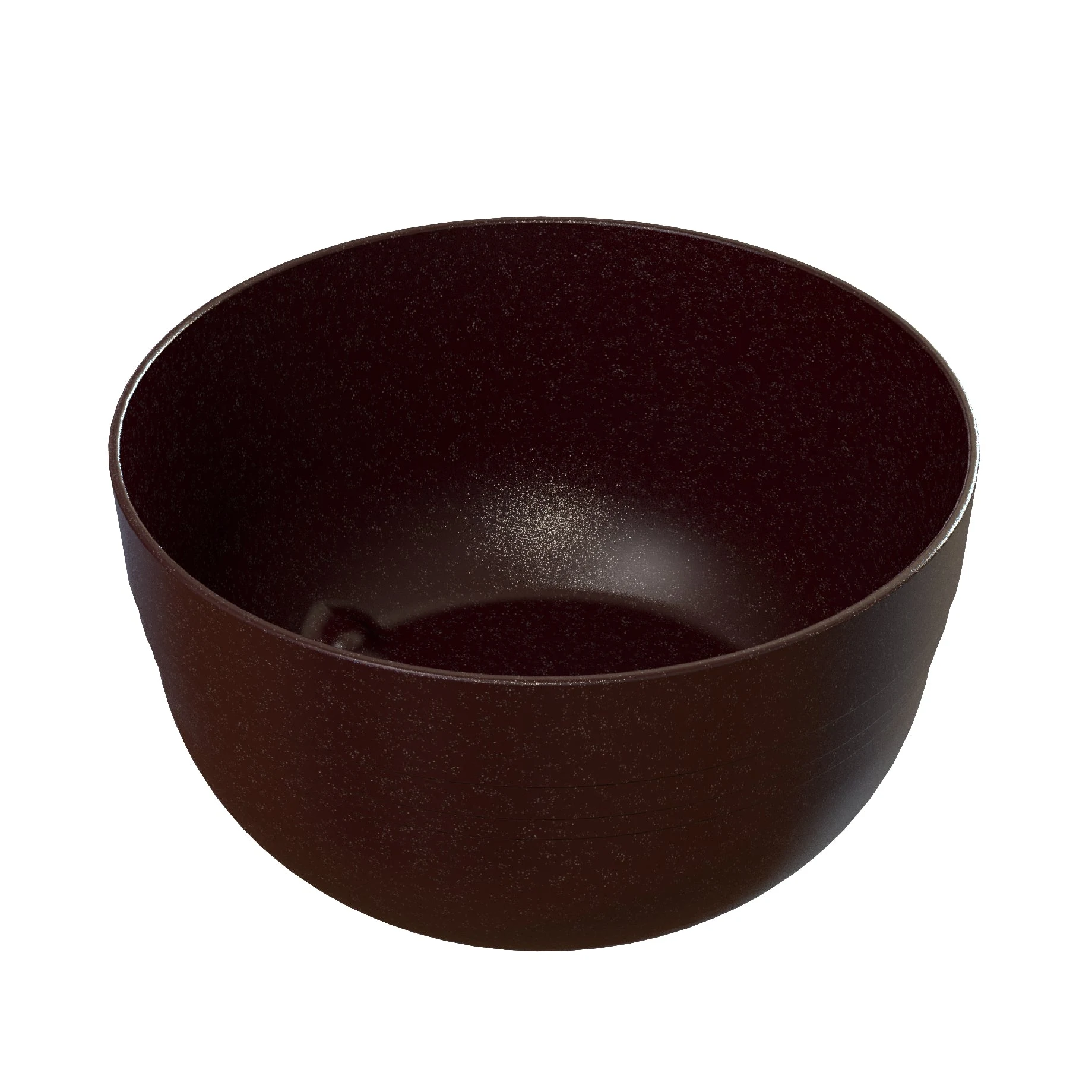 Tablecraft CW3180MRS 6-3/4 Qt Fruit Bowl Round Cold Holding Aluminum Maroon Speckle