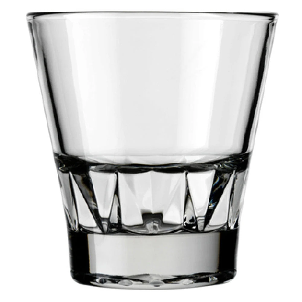 Libbey 15969 8-3/4 Oz DuraTuff Glass Old Fashioned Stackable with Diamond Pattern