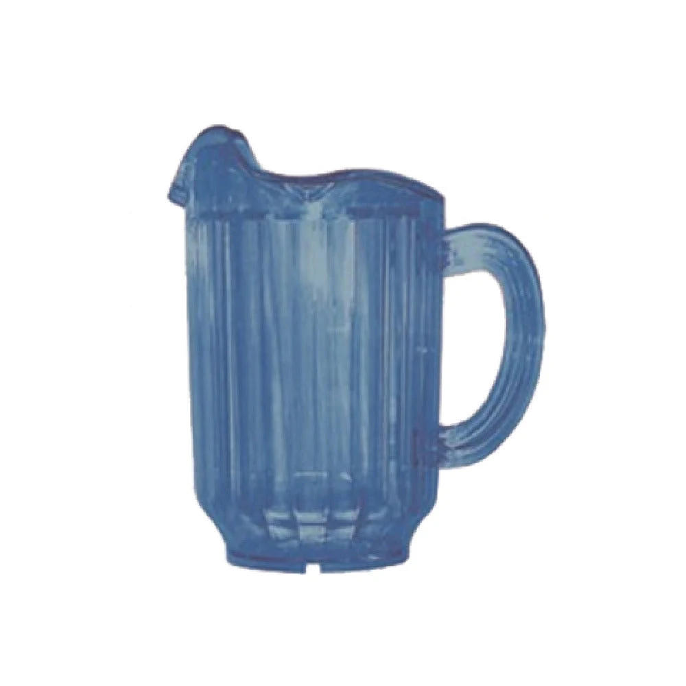 Yanco PC-060B 60 Oz. Pitcher Plastic Blue with 3 Spouts - Case Pack