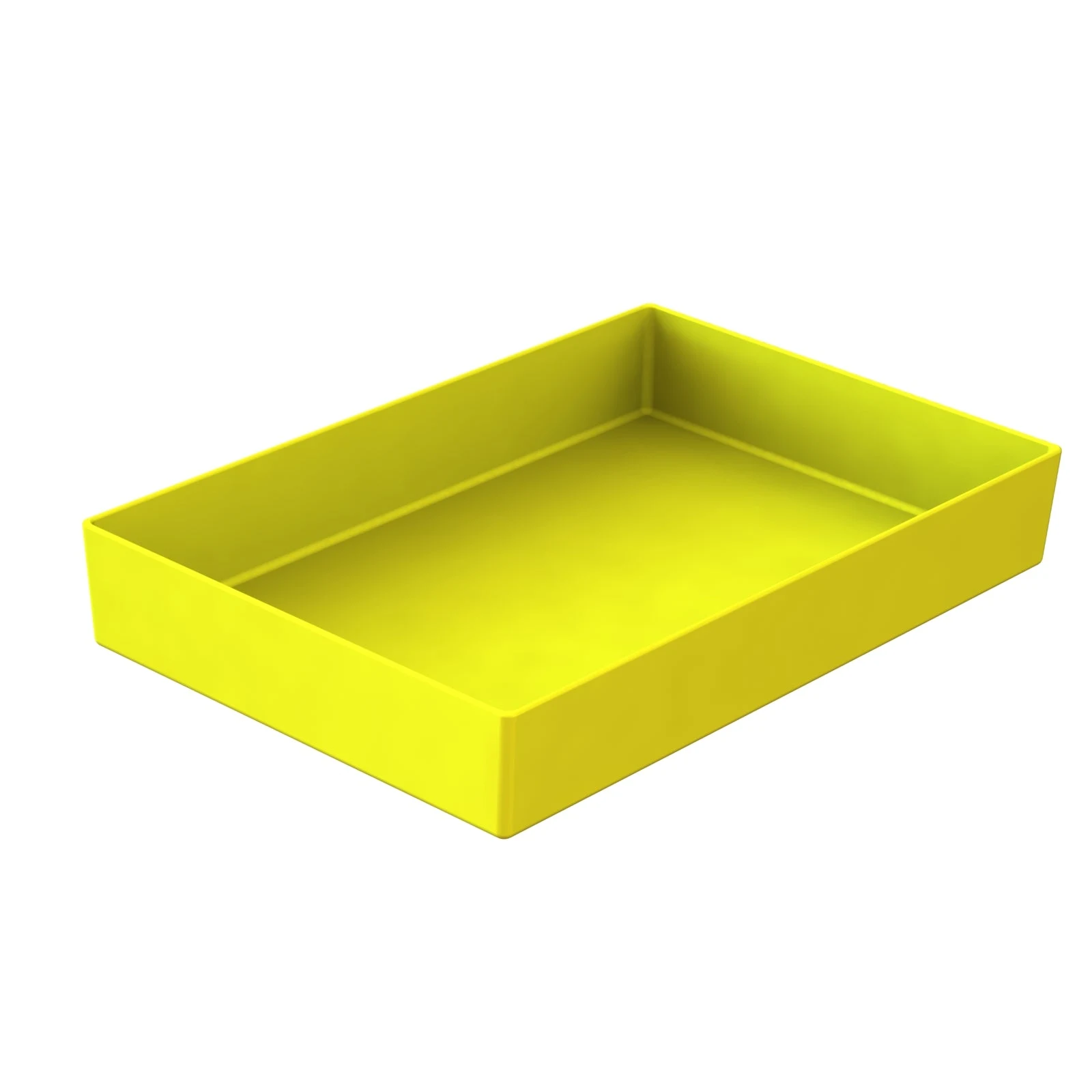 Tablecraft CW4032Y 10 Quart Cold Holding Rectangular Bowl Cast Aluminum Yellow Finish