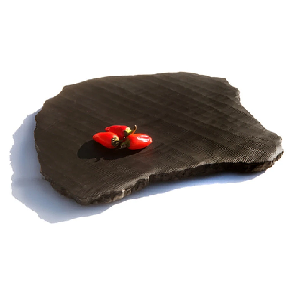 Steelite KMK2150ES 14-1/2 Inch Tray Jagged Edge Resin Black