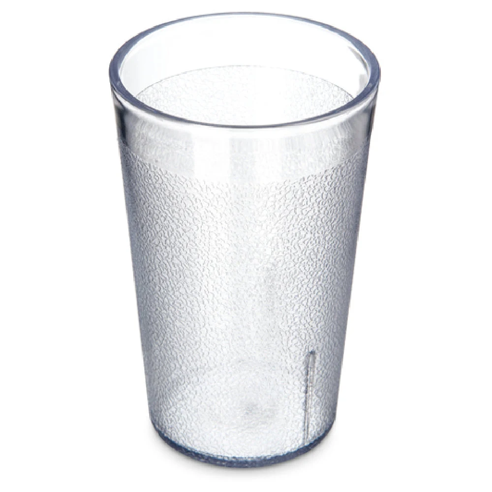 Carlisle 550607 9-1/2 Oz Tumbler Clear SAN Textured Stain Resistant Dishwasher Safe