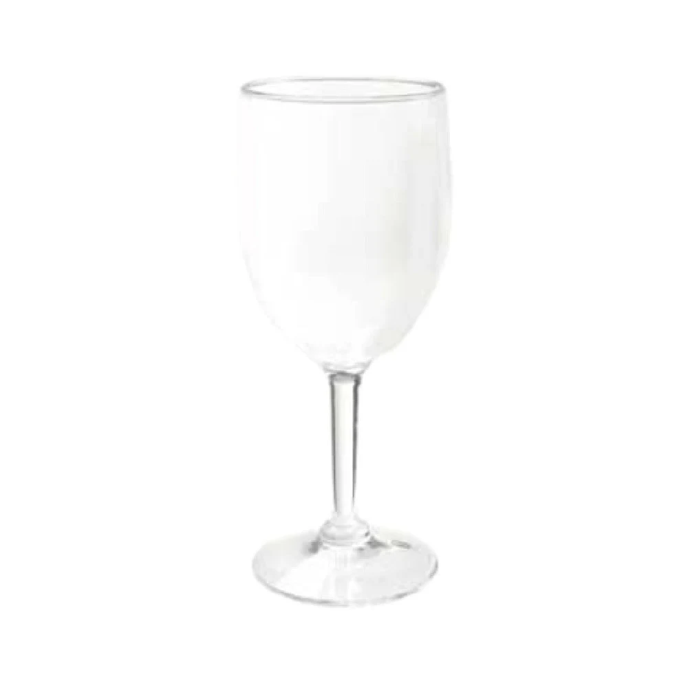 GET Enterprises SW-1404-1-SAN-CL 8 Oz Wine Glass Clear SAN Plastic NSF Approved