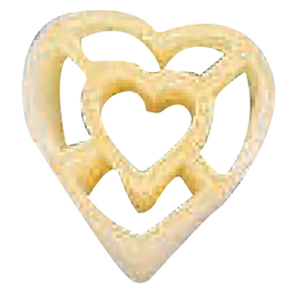 Arcobaleno Pasta Equipment AEX18 and AEX20 - Heart Die Bronze