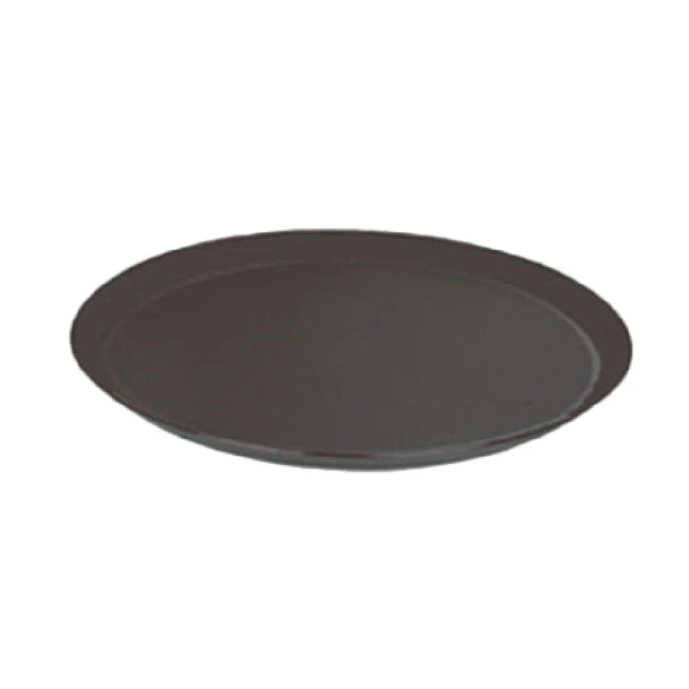 Thunder Group PLST2700BR 22 Inch Slip Resistant Brown Oval Serving Tray Polypropylene