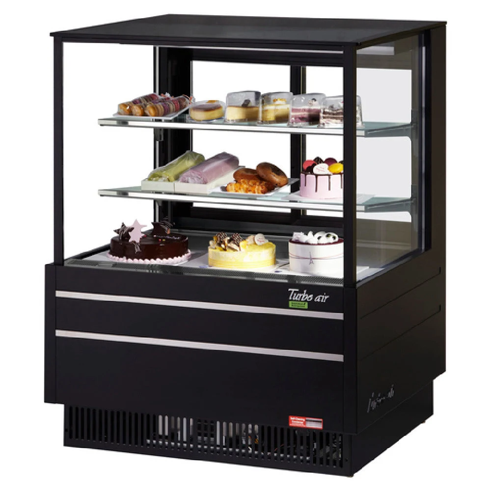 Turbo Air TCGB-36UF-W-N 36 Inch Refrigerated Display Case Full Service 11.8 cu ft
