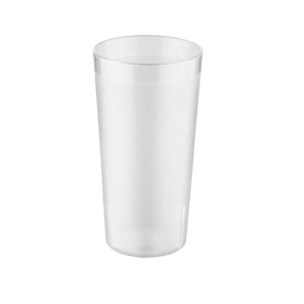 CAC China BVPT-24CL 24 Oz Pebbled Tumbler BPA Free Stackable Clear