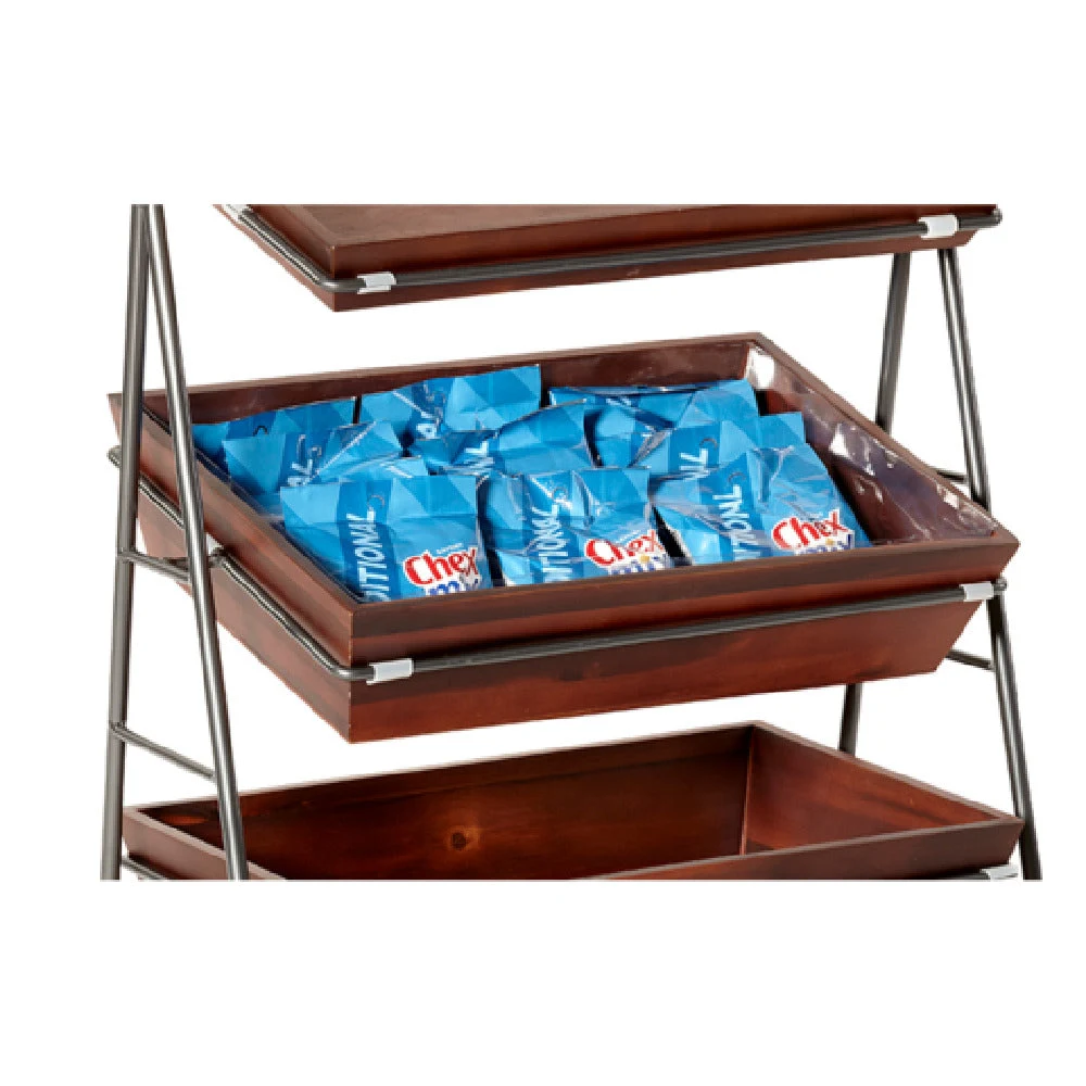 GET Enterprises WB-1814WD-W 18 Inch Rectangular Tray Wood Walnut with Urban Renewal
