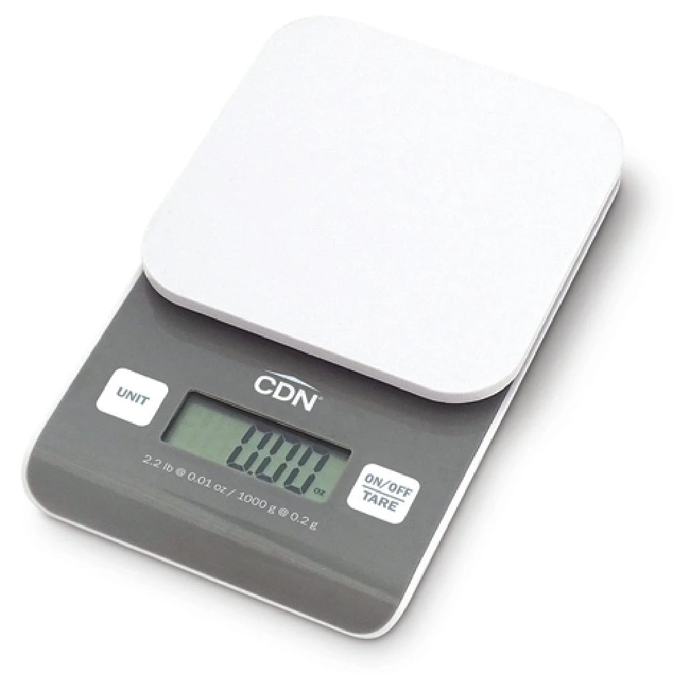CDN SD0202-GY 4.45 Inch Digital Precision Scale with Removable Platform Grey