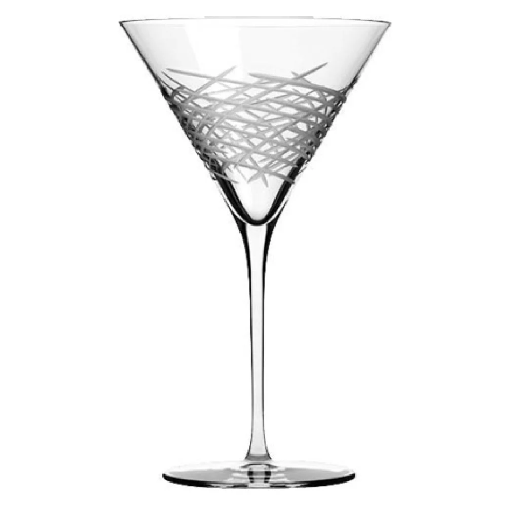 Libbey 9136/69477 10 Oz Crosshatch Martini Glass ClearFire Glass 12 Packs