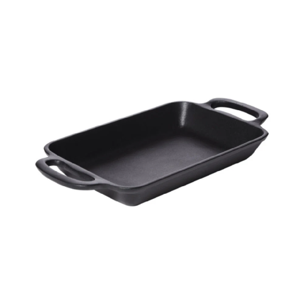 GET Enterprises SKRE-14-ABK 14 Oz. Oval Server with Handles Black Aluminum
