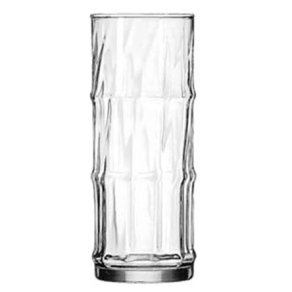 Libbey 32802 16 Oz Cooler Glass Bamboo Design - Safedge rim guarantee