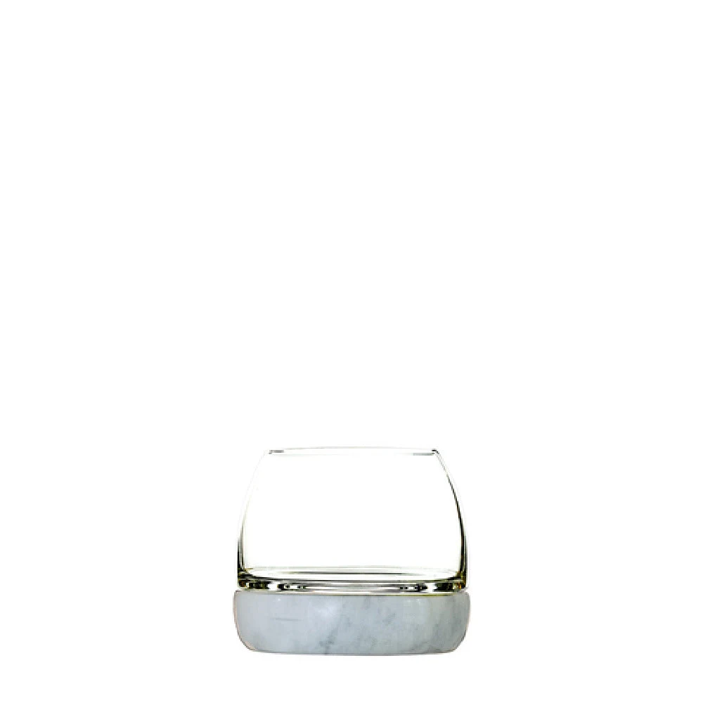 Hospitality Brands FG735010-002 12 oz Polar Whisky Glass with Marble Base