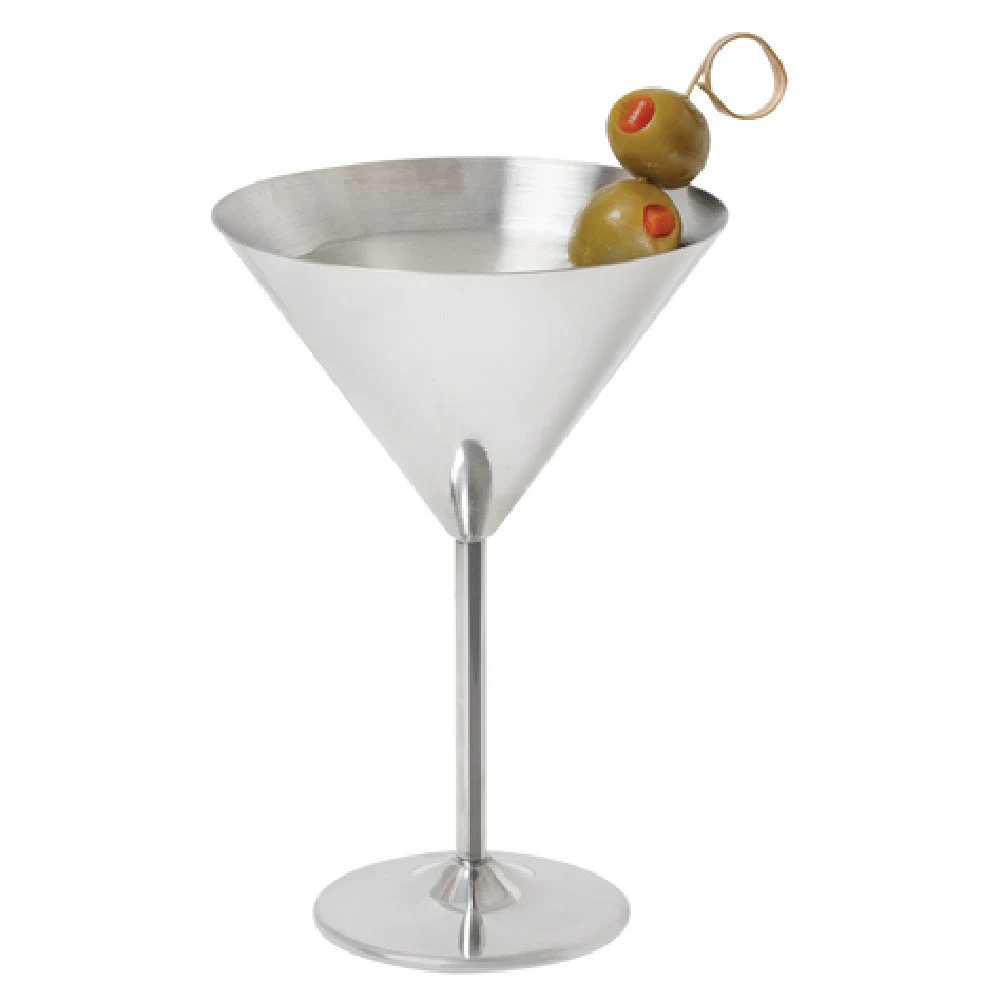 GET Enterprises SW-1612-SS 12 Oz Martini Glass Hand Wash Only Stainless Steel