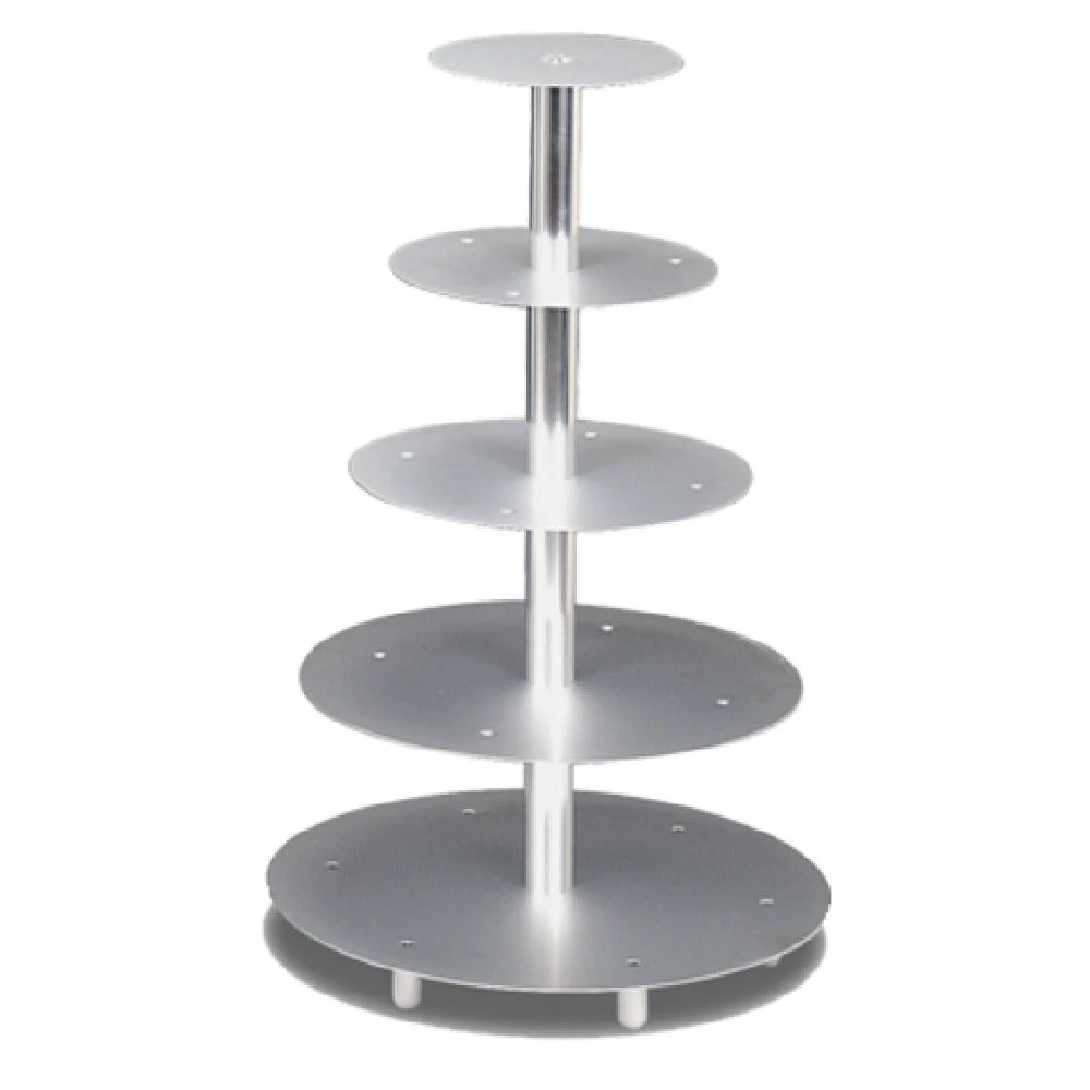 JB Prince R116 A Wedding Cake Stand 5 Tiers Round Anodized Aluminum