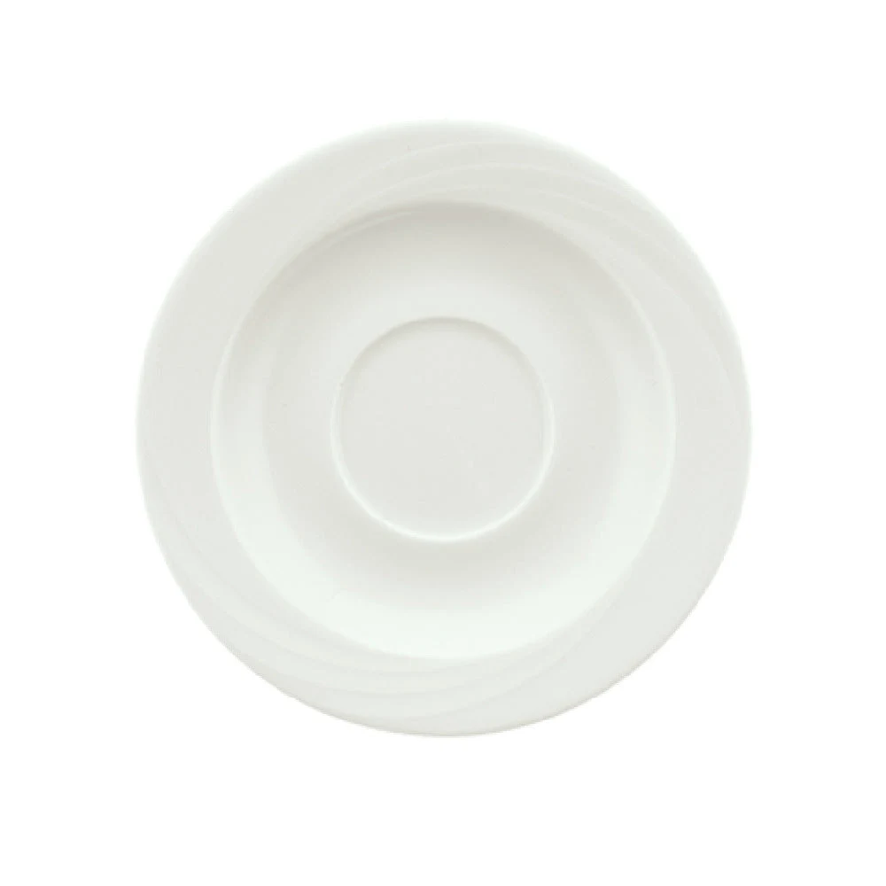Libbey 9186918 6-1/4 Inch Diameter Round Porcelain Saucer Donna Pattern