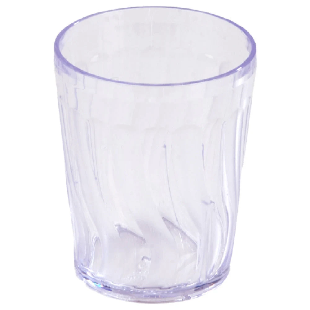 Dinex DX4GC907 9 Oz Plastic Tumbler Swirl Clear Dishwasher Safe 72 Cases