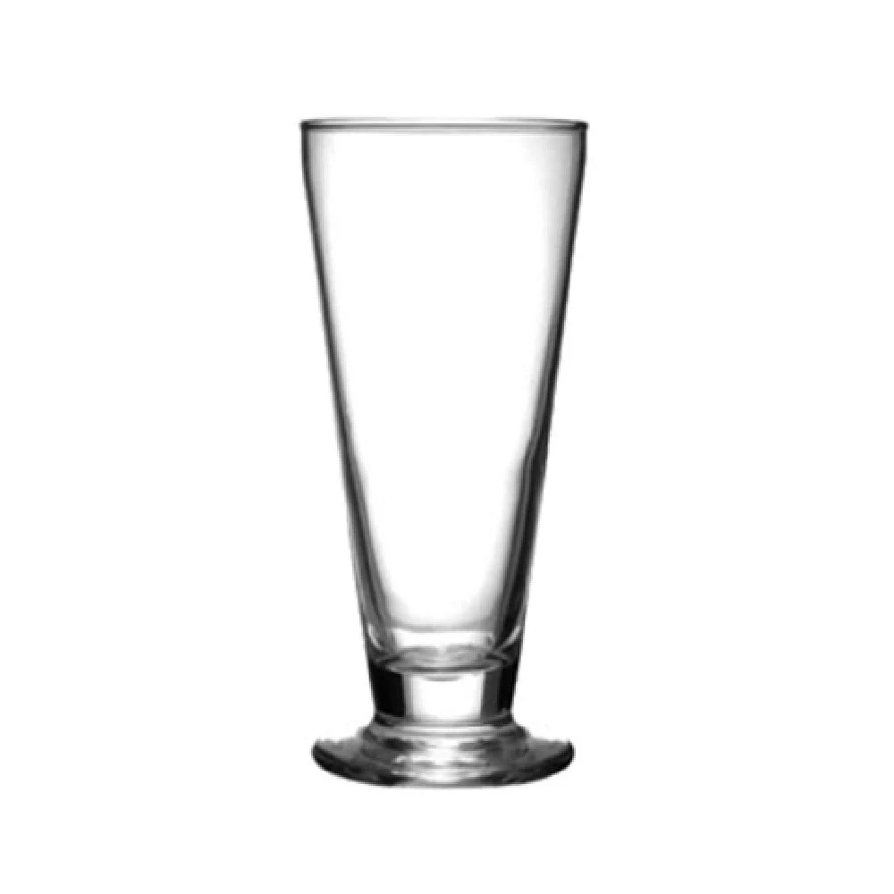 International Tableware 509 10 Oz Belgian Beer Glass Clear Footed Design
