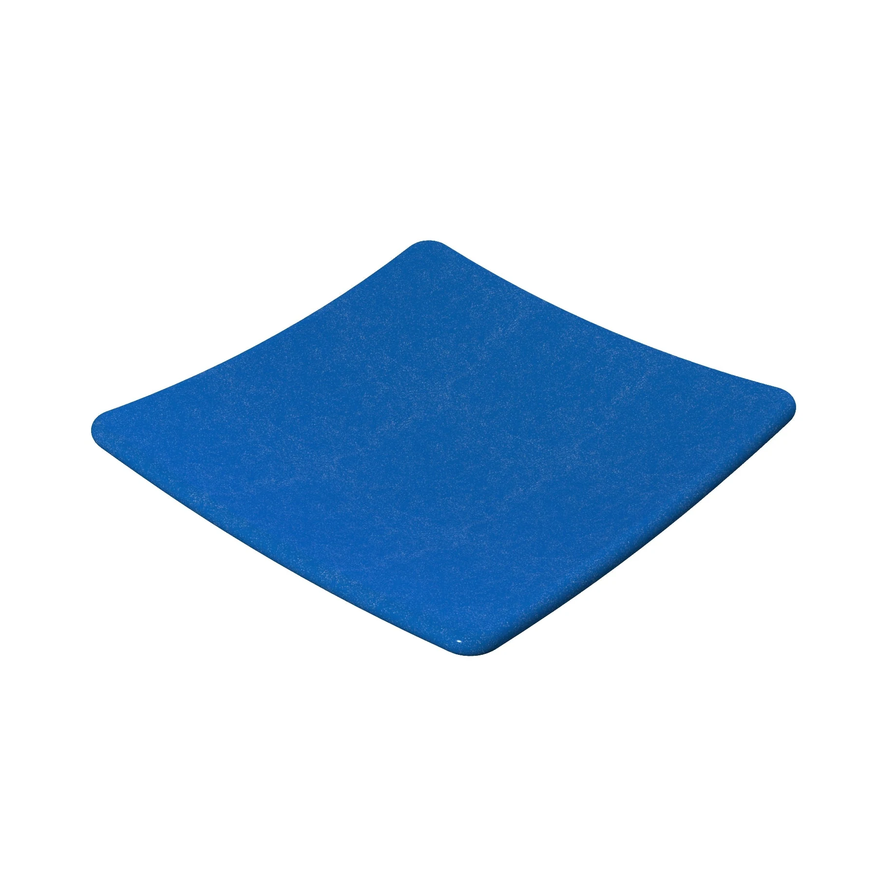 Tablecraft CW4062BS 4-1/8 Inch Cold Holding Spoon Rest Blue Speckle Aluminum
