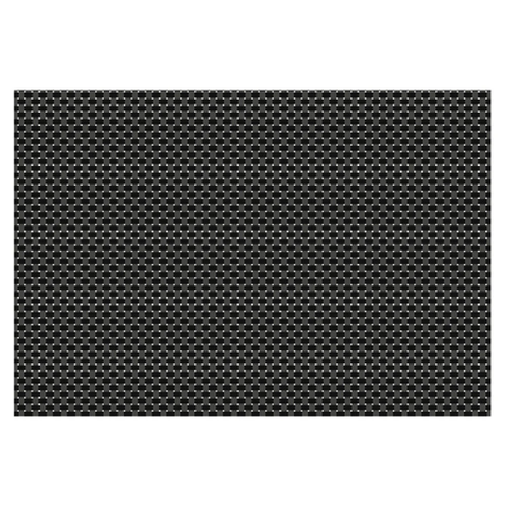 John Ritzenthaler Company 64801 19 Inch Reversible Placemat Charcoal Woven PVC