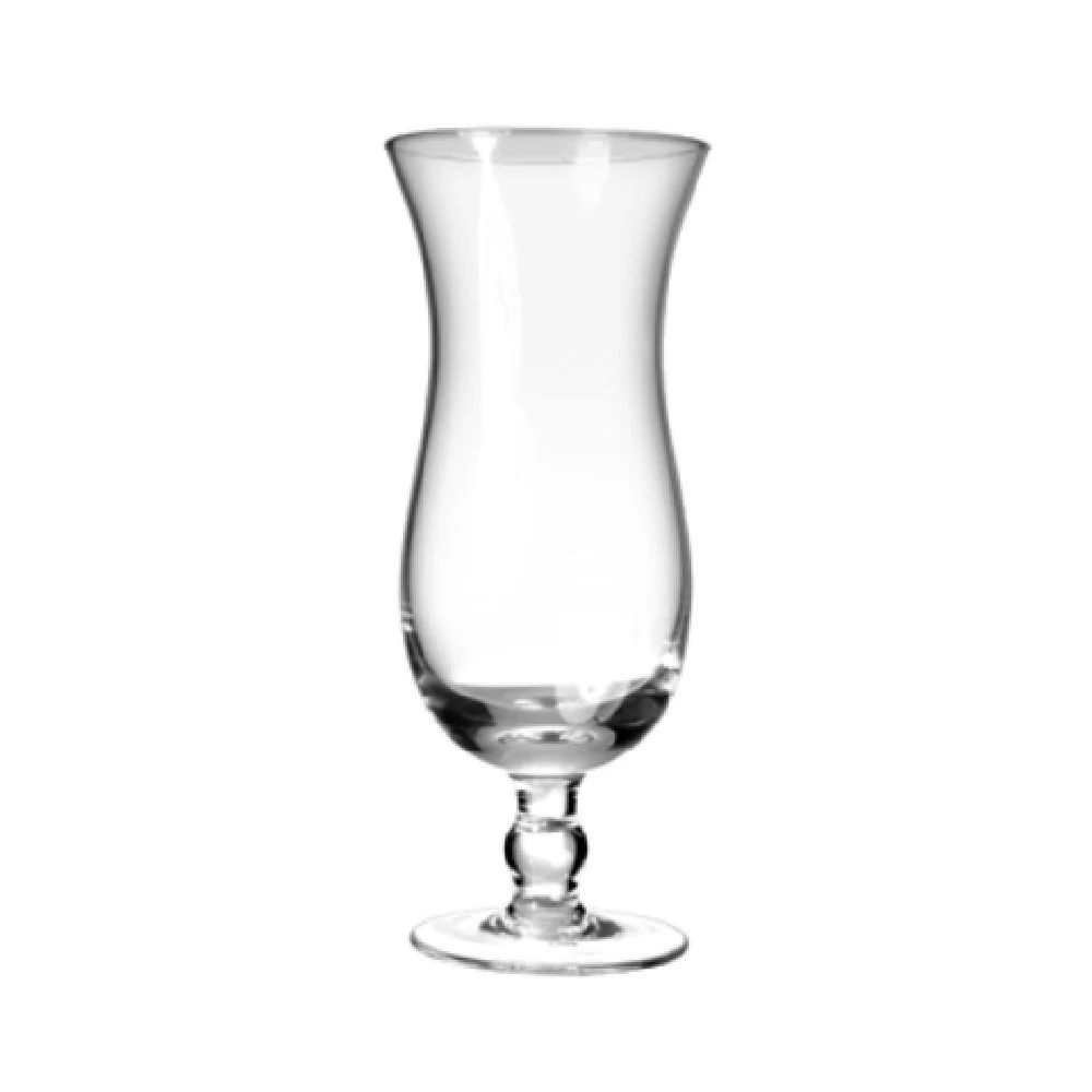 International Tableware 508 17 Oz. Footed Hurricane Glass Clear with Descriptor
