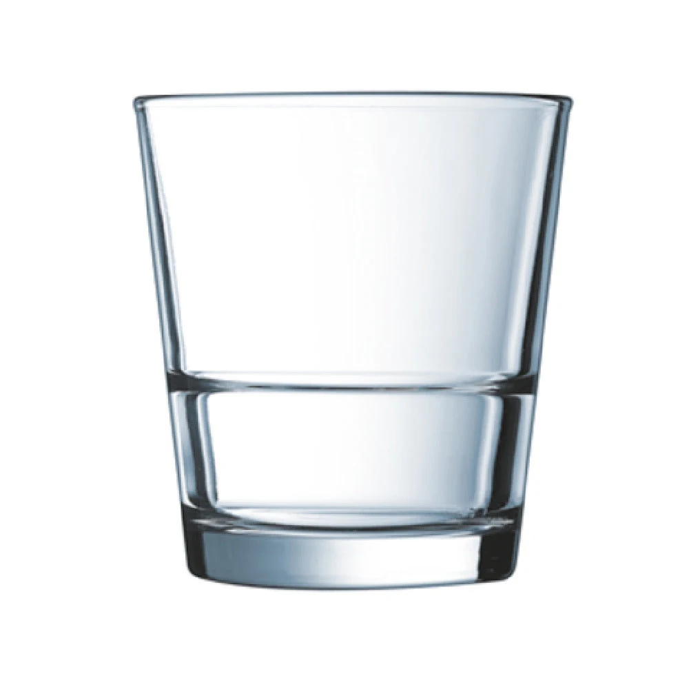 Arc Cardinal H5169 12 Oz Double Old Fashioned Glass Case with Stackable Design