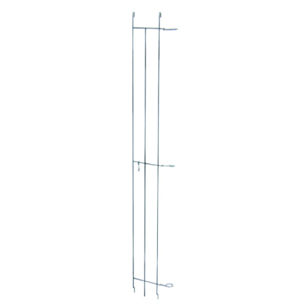 Quantum TS62C 62 Inch Tray Stop Chrome Plated Steel for 10 Trays
