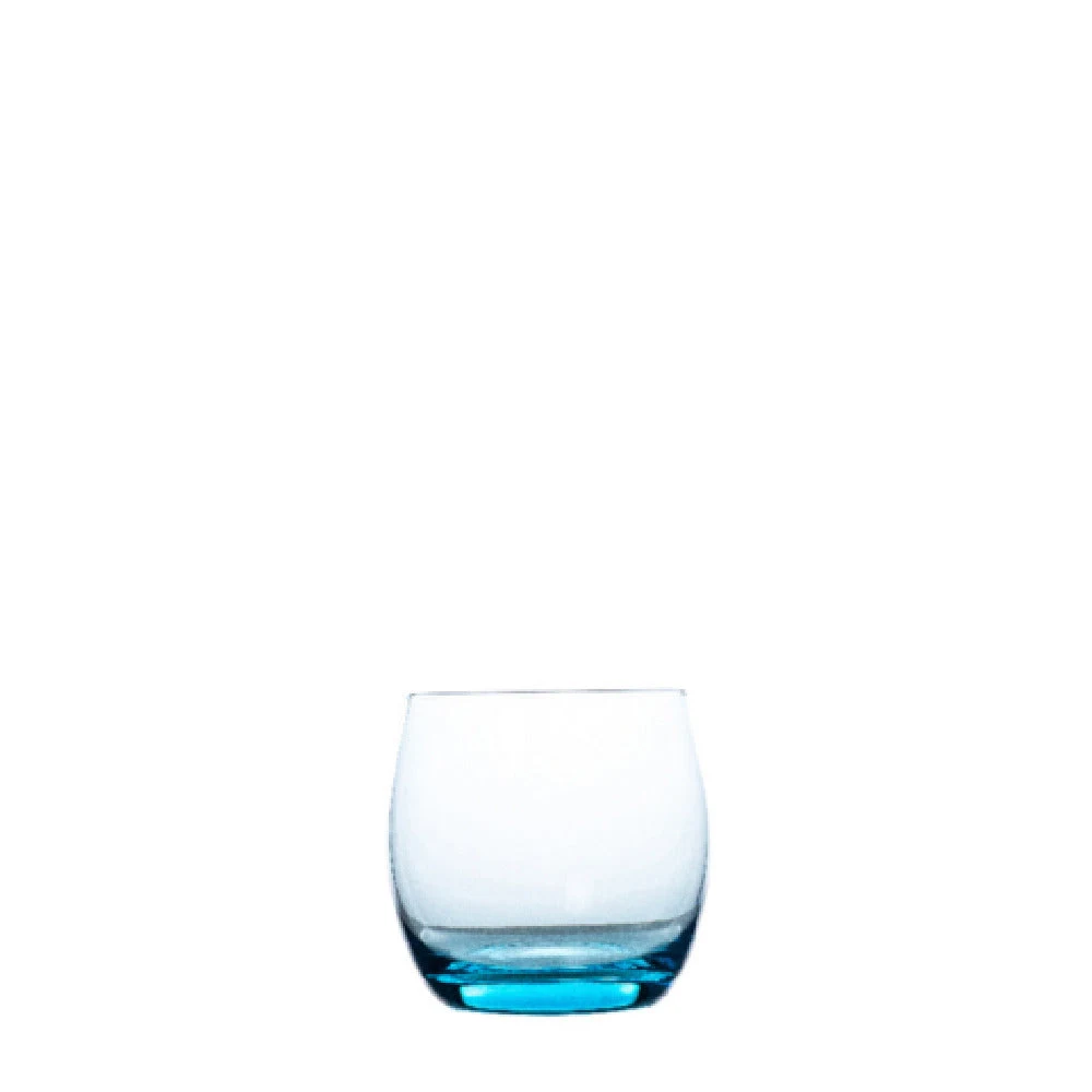 Hospitality Brands FG-R23-ICE BLUE 10.5 Oz Glass Ice Blue Rocks - Handmade Glass