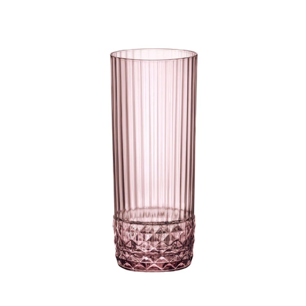 Steelite 49213Q950 13.5 Oz Lilac Rose Long Drink Glass - 2.625 Inch
