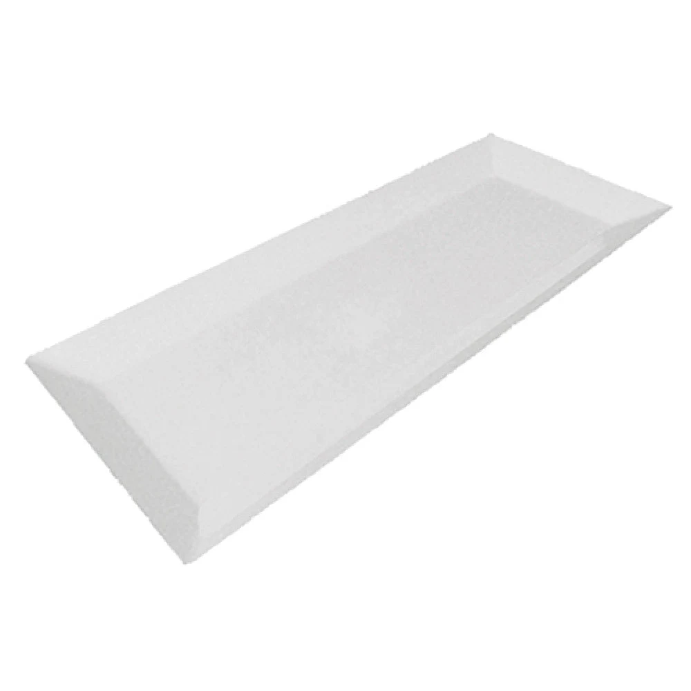 BauscherHepp T1772 19-1/8 Inch Rectangular Serving Tray Melamine White