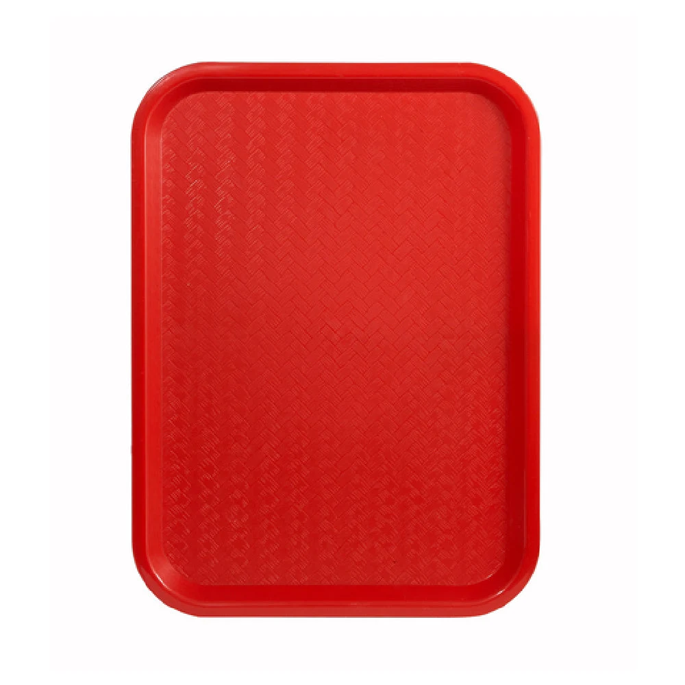 Winco FFT-1418R 18 Inch Red Polypropylene Fast Food Tray BPA Free