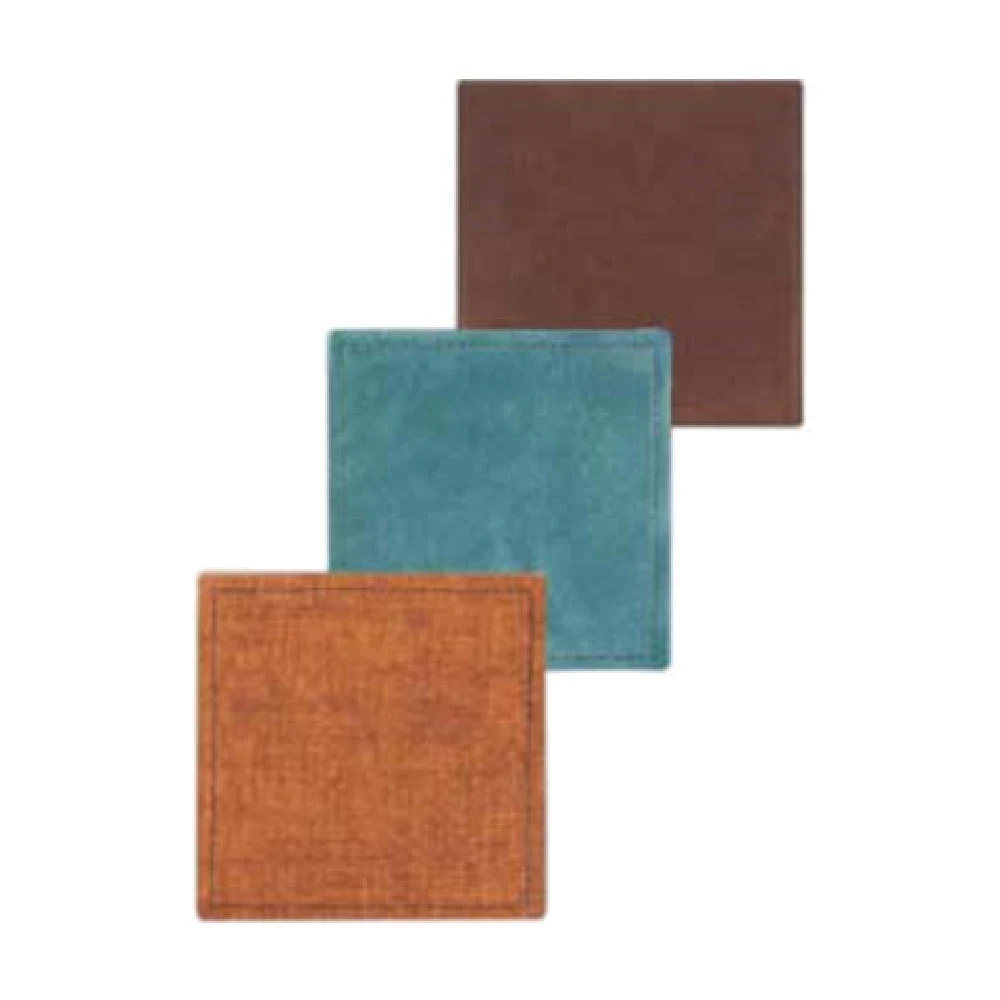 Menu Solutions CST-4 4 Inch Coaster Leather-like Material with Black Bottom