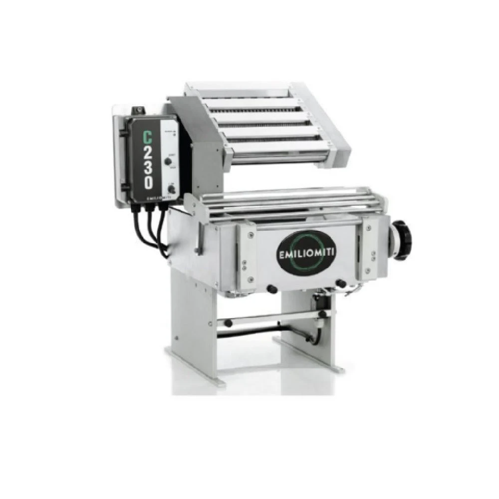 Alfa C230 25 Inch Pasta Sheeter Table Top Stainless Steel Dough Sheeter