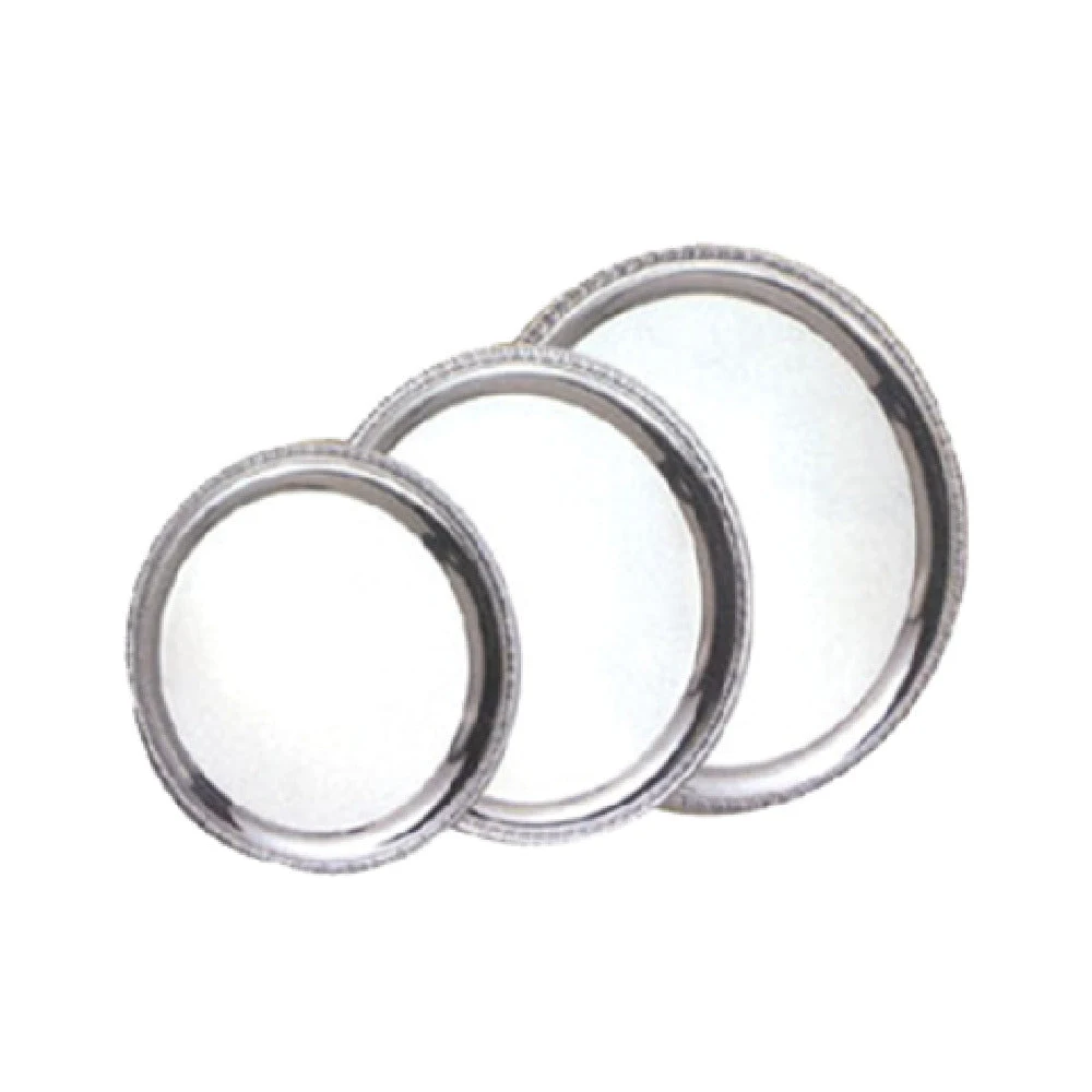 American Metalcraft SST12 12 Inch Round Serving Tray Heavy Duty Stainless Steel