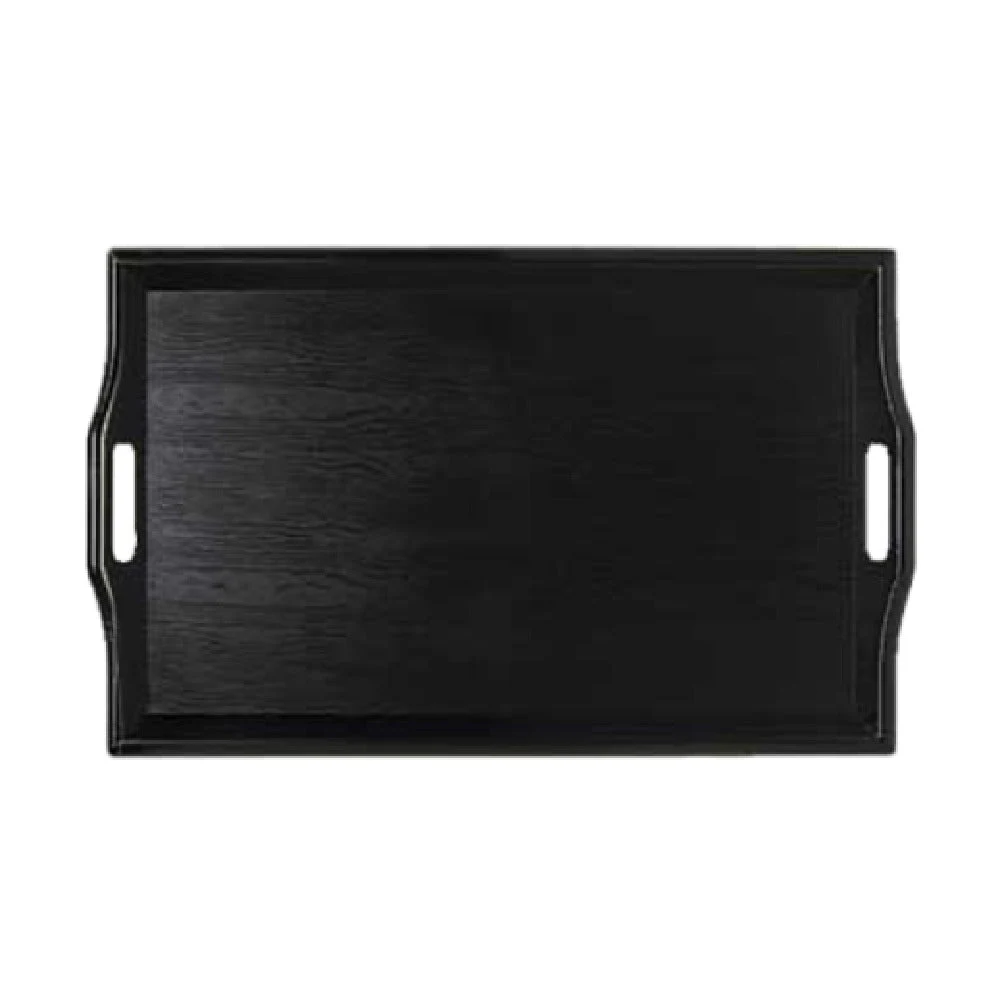 GET Enterprises RST-2517-1-BK 25 Inch Room Service Tray Dishwasher Safe Plastic Black