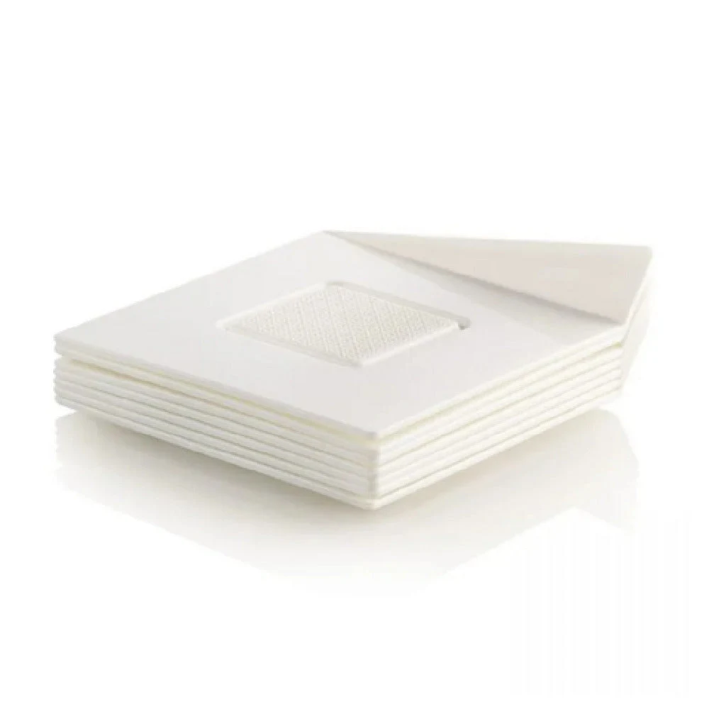 JB Prince RB431 W 3.26 Inch Square Single Serve Tray White Pack of 100
